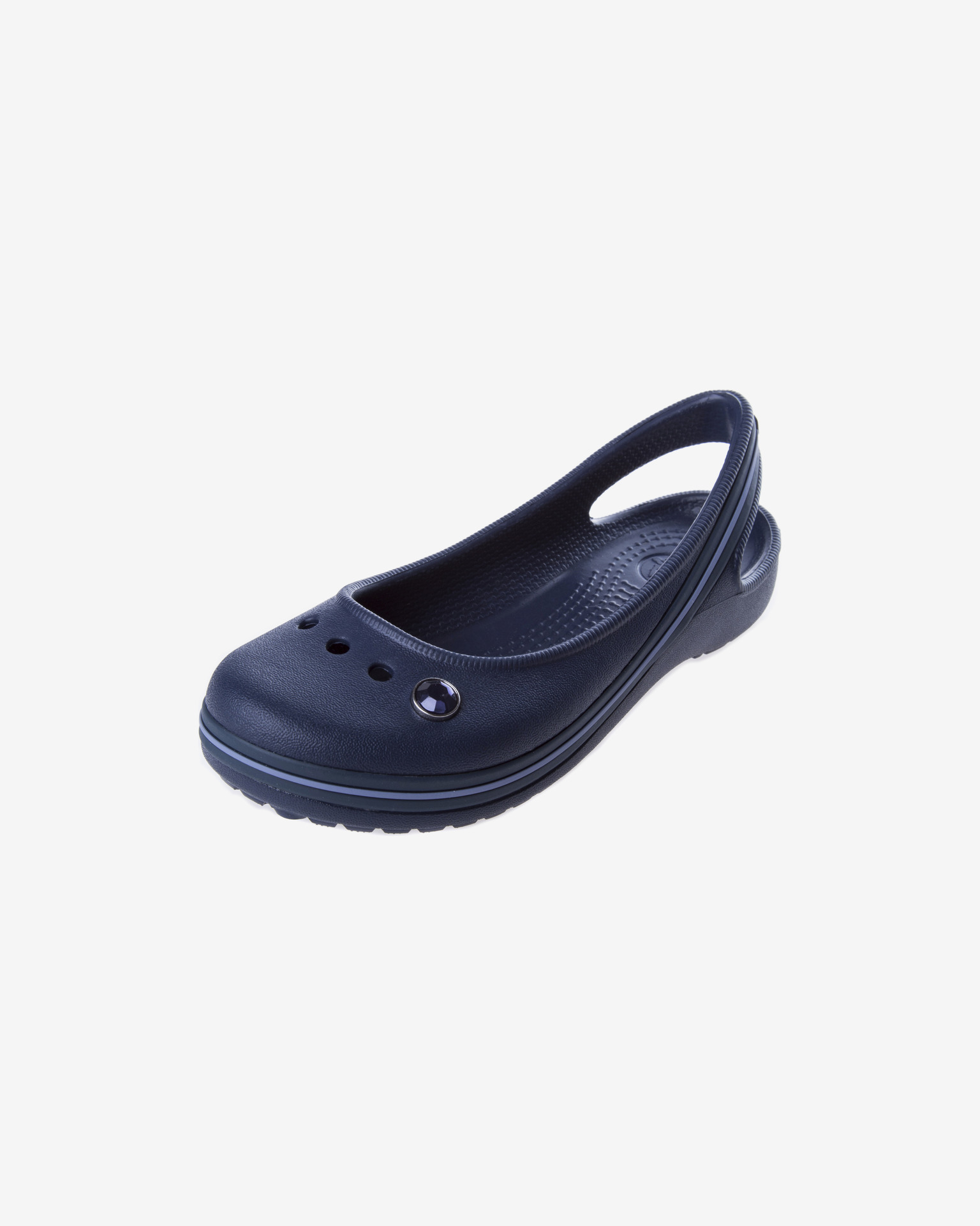 Crocs Genna II Gemstone TODDLER Flats Slingback Water Shoes Navy size 9,10,11,12
