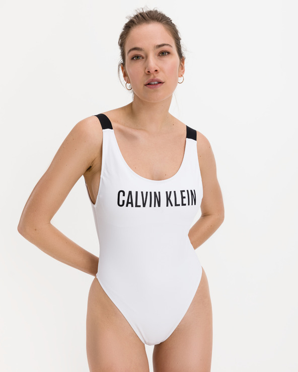 Calvin retailer klein white one piece swimsuit