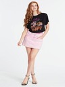 Guess růžová denimová sukně Skirt