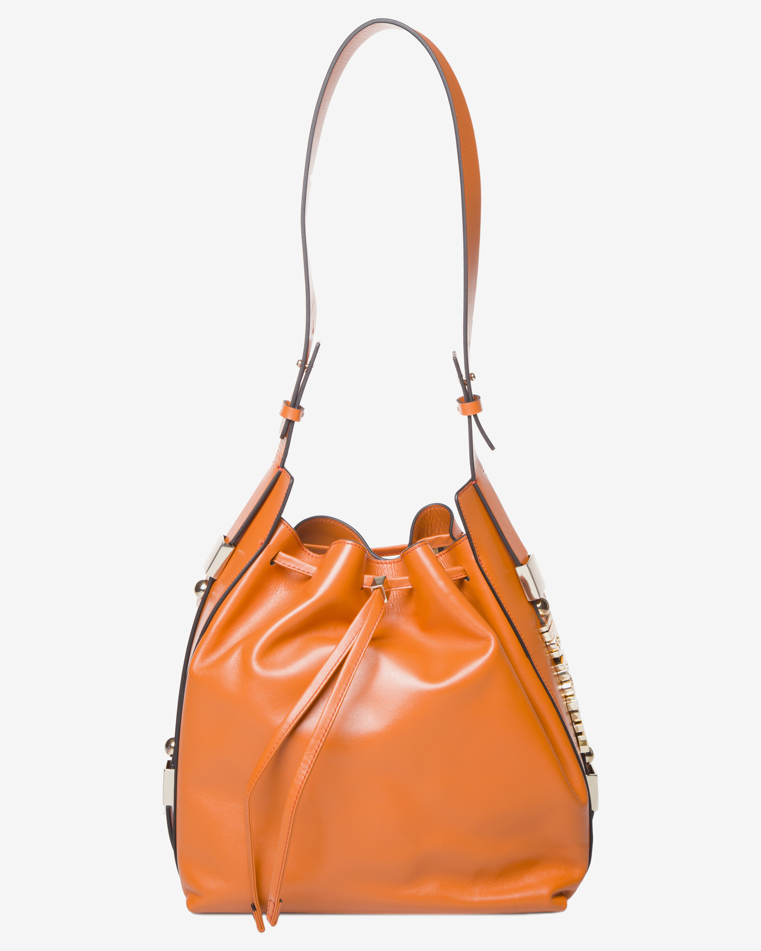 Mirror Snake leather shoulder bag | NERO/ARGENTO OLD | Women | Roberto  Cavalli UZ