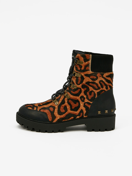 Desigual Biker Leopard Ankle boots